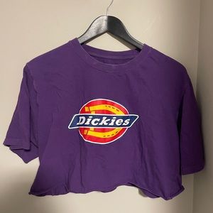 Purple Dickies Crop T-Shirt (size L?)